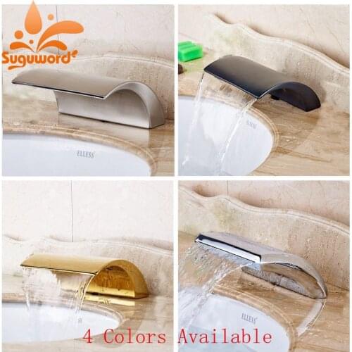 4 Color Available Deck Mount Bathtub Spout Sprayer Bath Sink Replacement Chrome&Oil Rubbed Bronze&Gold&Brushed