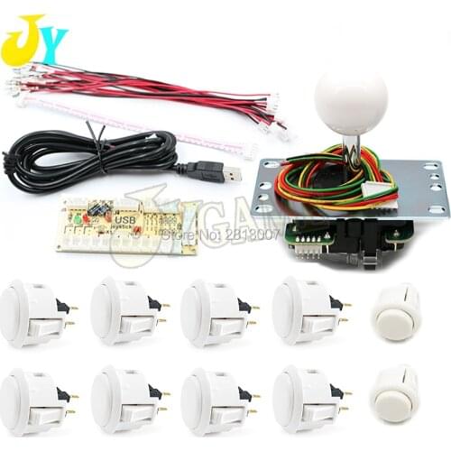 Kit Zero Delay Arcade DIY USB Encoder To PC Original JLF-TP-8YT Joystick Janpan Sanwa OBSF-30 Push Buttons Mame Arcade
