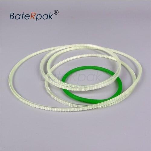 BateRpak ZE-8B4/9B4 paper folding machine spare parts transit belt,8B2/9B2 flat tooth belt,green O shape belt,1pcs price