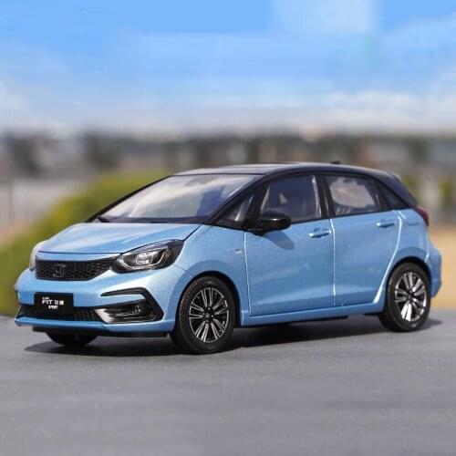 Diecast 1:18 Scale Honda New Fourth-Generation FIT 2020 Simulation Alloy Car Model Metal Collection Decoration Souvenir Display
