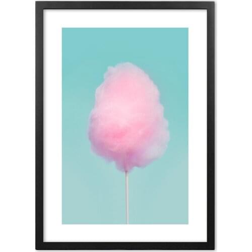 Pink Marshmallow Wall Art Paper Painting Nordic Posters And Prints Wall Pictures For Living Room Decor