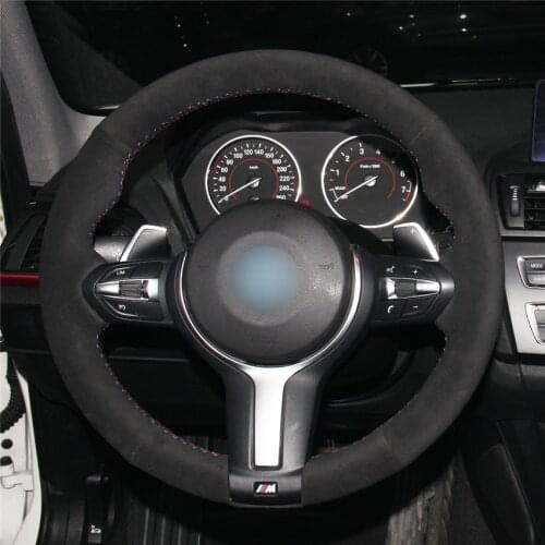 DIY Anti-Slip Wear-Resistant Steering Wheel Cover For BMW F30 F31 F34 F20 F45 F46 F22 F23 F10 F11 F07 Car Interior Decoration