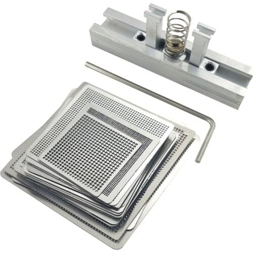 27 pieces BGA tin planting Net + flat bracket North South Bridge Display Card Notebook Mobile Phone Repair Platform