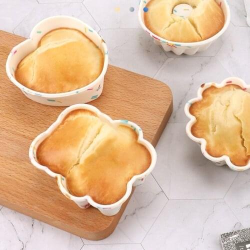 Food Grade Steamed Rice Cake Baked Cake Cup Easy-release Clean Small Cute Muffin Cake Mould