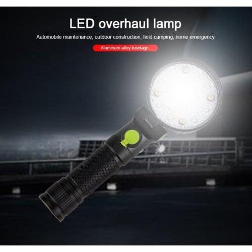 Portable Lantern LED Work Light Hook Magnet Camping Lamp COB USB Rechargeable 18650 Flashlight Torch Waterproof Highlight