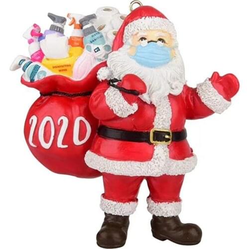 Santa Christmas Ornament Cute Santa Claus Doll Toy Christmas Tree Ornaments Decoration Exquisite Home Christmas New Year Gifts