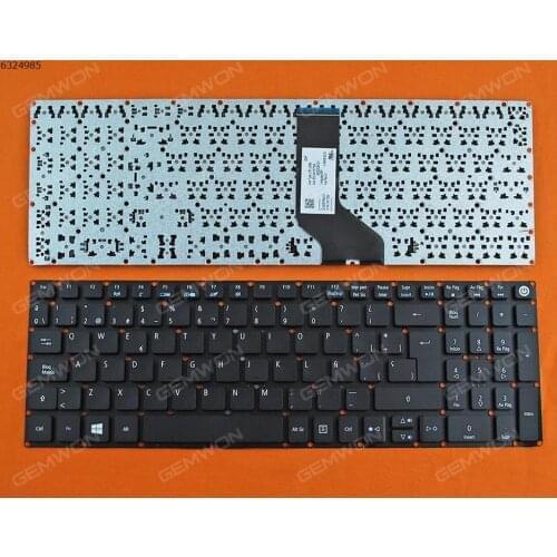 SP Spanish New Replacement Keyboard for Acer Aspire E5-573 E5-573G E5-573T E5-573TG E5-722 E5-522 Laptop Black NO Frame