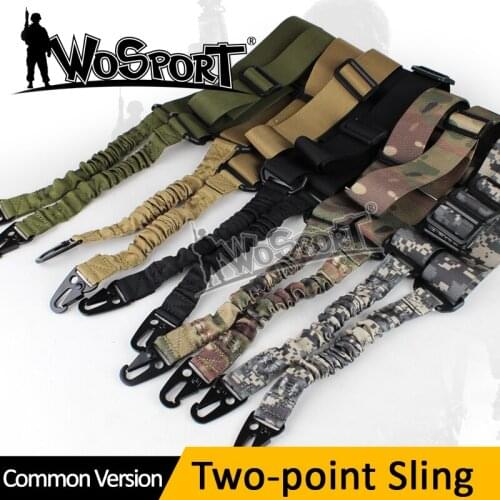 Wosport mountain Adjustable Tactical Two-point Military Spring In Outdoor Shotgun Rope Slr Lace Gun