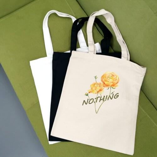 Printed Canvas Bag with Van Gogh Cartoon Letters Harajuku Floral Art Women New Large Capacity Funny Ulzzang Shoulder Bags Eco