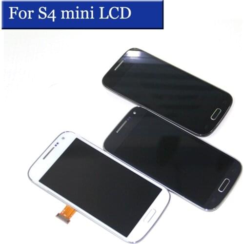 LCD for Samsung S4 mini for Galaxy S4 mini GT-i9195 i9190 i9192 LCD Display Digitizer Touch Screen Assembly with frame