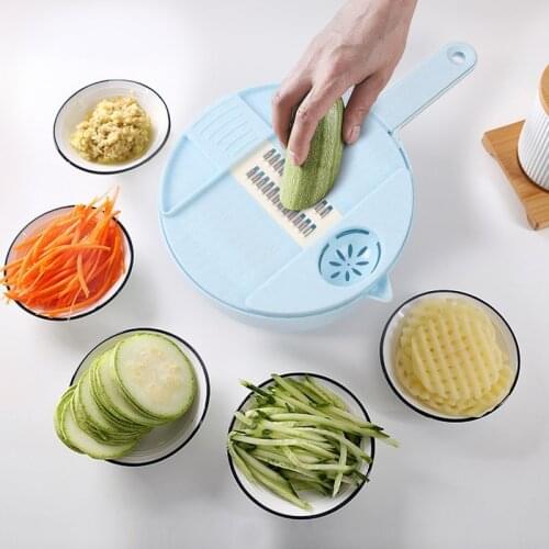 12 in 1 Multifunctional Stainless Grater Vegetable Cutter Shredders Slicers Fruit Potato Peeler Carrot Kitchen Accessories Tools