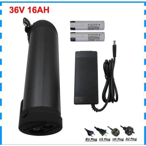 36V 11.6AH 14.5AH Water bottle Lithium battery AKKU 500W 36 V Electric Bike battery pack use for samsung 18650 cell 2A Charger