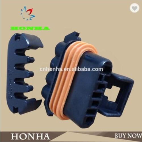 4 Way Black Sealed Female Connector, Max Current 14 amps for BUICK/DLX/Haima 12162144 forDelphi