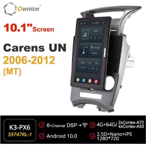 Ownice 720P Android 10.0 Car Radio For Kia Carens UN 2006 - 2012 Car Video Auto Multimedia head Unit 10.1" IPS Rotatable