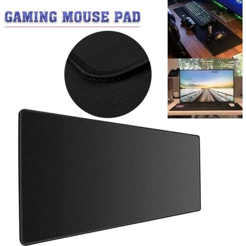 Large Gaming Mouse Pad Stitched Edges Non-slip Mat Black Rubber Waterproof Mousepad For Computer Notebook Mouse Accessories
