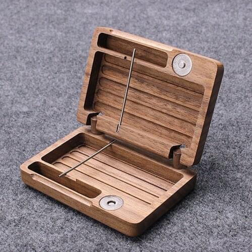Hold 10 Smoker Cigarette Case Box Wooden cigarette box Smoking Tobacco case box for mens gift