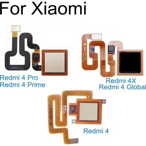 For Xiaomi Redmi Note 4 4x Pro Prime Plus Global Home Button Back Touch ID Scanner Fingerprint Sensor Flex Cable Ribbon