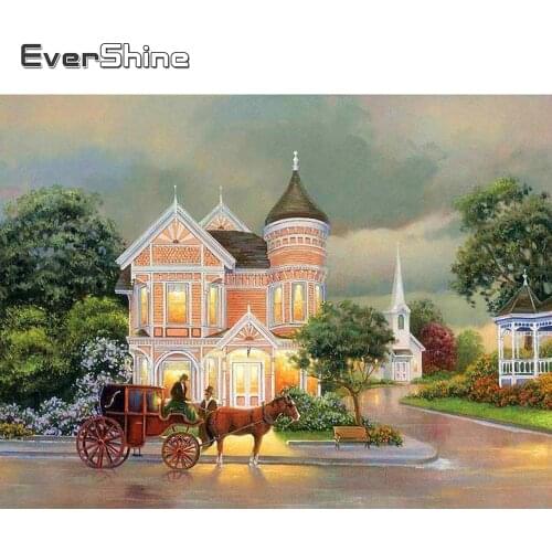 EverShine Diamond Painting Full Square Landscape Picture Rhinestones Diamond Mosaic Full Set Cross Stitch Diamond Art Home Decor