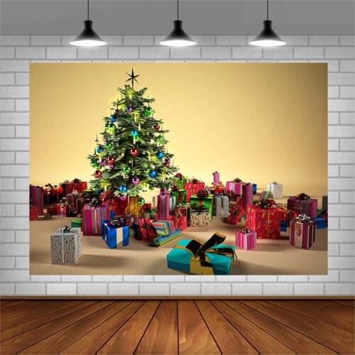 Avezano Photography Backgrounds Winter Merry Christmas Tree Gifts Backdrops For Photo Studio Photocall Photozone Decor Wallpaper