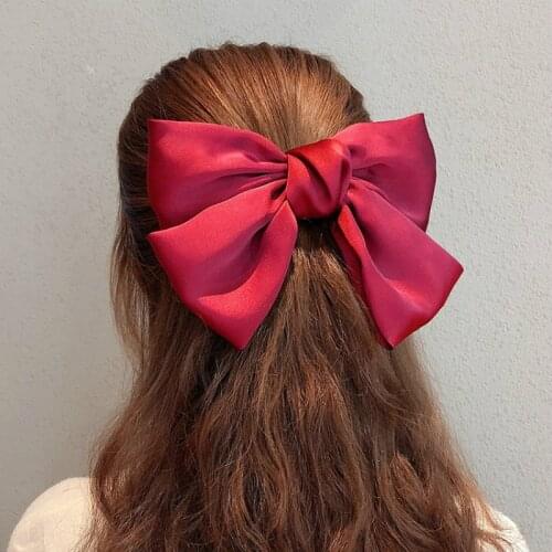 BIG Bow Scrunchies Hair Ring Candy Color Hair Ties Rope Ponytail Holder Women Hair Accessories Hair Bows for Girls Hairbands