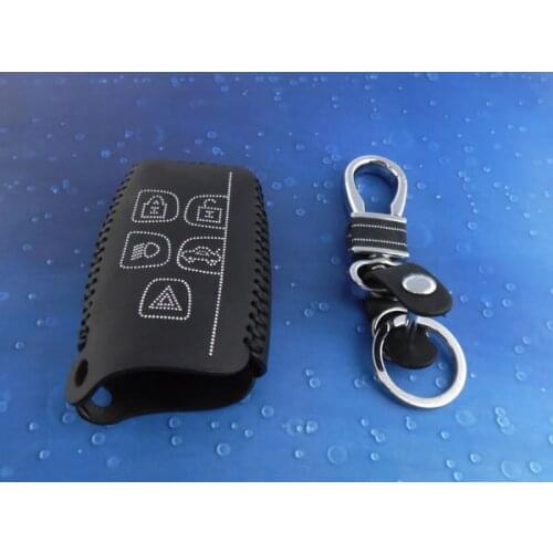 Leather for XF XJ Key Fob Keyless Entry Remote Transmitter case cover W