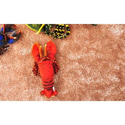 Small cute plush lobster toy simulation red lobsterdoll gift about 33cm 0401