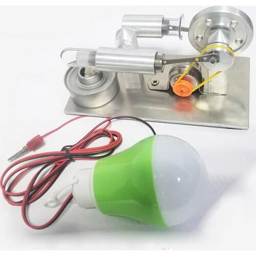 Mini Stirling Engine Model External Combustion Engine Miniature Birthday Gift Steam Engine Model Science Educational Toys