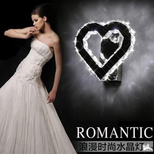 Fashion Morden Simple Crystal Indoor Lighting LED Wall Lamps Bedside Bedroom Living Room Aisle Wall Lights Creative Crystal