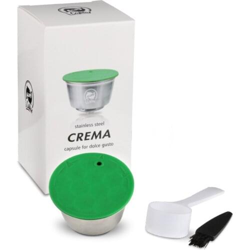 ICafilas Espresso Reusable Coffee Capsule Filter Stainless Steel Refillable Filters Cup set for Nestle Dolce Coffee Maker