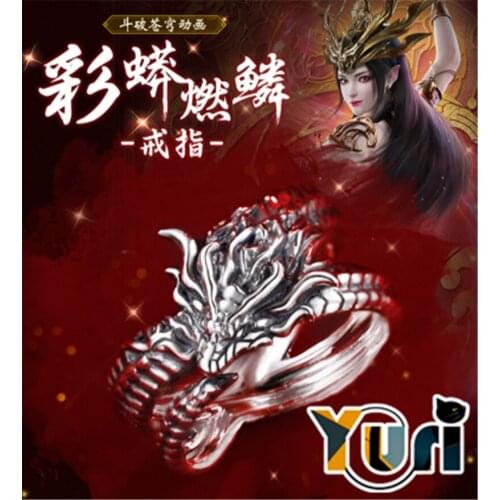 New Anime Fights Break Sphere Mei Dusha Ring 925 Sterling Silver Men Women 59mm USA #9 Official Daily Creativity Cosplay Gift C