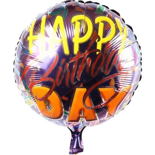 New Foil aluminum balloons Happy birthday balloons wholesale childrens toys wedding part