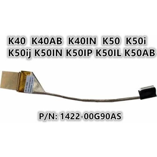 New LCD LED LVDS Screen Display Flex wire Cable For ASUS K40 K40AB K40IN K50 K50i K50ij K50IN K50IP K50IL K50AB P/N:1422-00G90AS