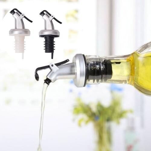 Olive Oil Sprayer Liquor Dispenser ABS Lock Wine Pourers Flip Top Drink Wine Stopper Leak-proof Nozzle Kitchen Tools