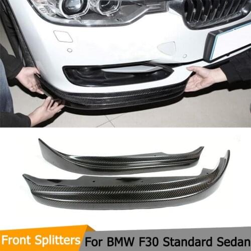 Racing Front Bumper Splitters Lip For BMW F30 320i 328i 335i Standard Sedan 4 Door 12-15