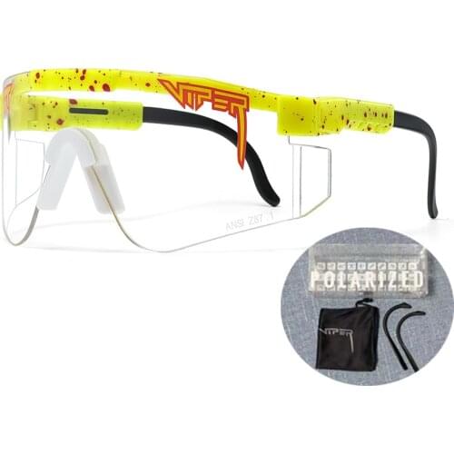 Pit Viper Cycling Sun Glasses Men MTB Bicycle Glasses Woman Outdoor Sport Polarized Sunglasses UV400 TR90 Windproof Ski Goggles