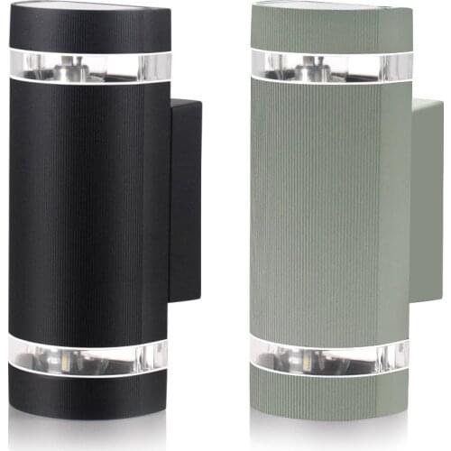 DONWEI Modern Outdoor Simple LED Wall Lamp Aluminum Alloy Double Head Waterproof IP65 Wall Light Courtyard Porch Aisle Lights