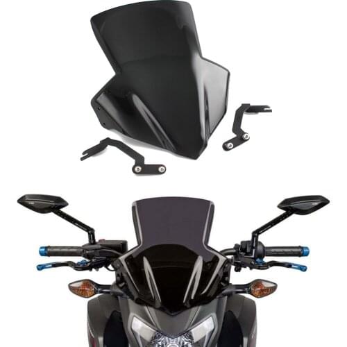 Windscreen For Honda CB650F CB 650F CB650FA 2014 2015 2016 2017 2018 Windshield Wind deflector Flyscreen Protector with Bracket