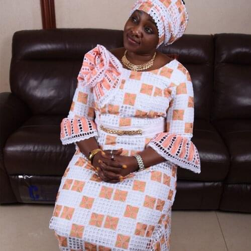 High Quality Punch Cotton African Dry Lace Fabric Embroiderey Swiss Voile Lace In Switzerland For Party Dress Sew Soft SkinA1770