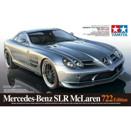 1/24 Tamiya Plastic Assembly Car Model Toy Benz SLR McLaren 722 DIY Assembly Kit #24317