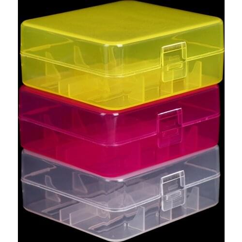 1PC 26650 Battery Case Hard Plastic Holder Storage Box Cover for 2 x 26650 Battery Box Container Case Organizer Box Case