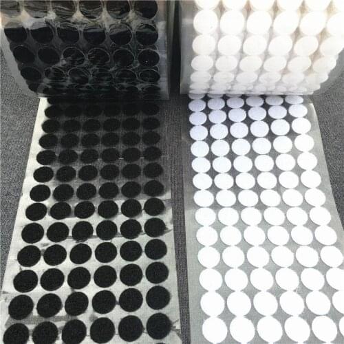 100Pairs Strong Self Adhesive Fastener Tape Dots Hook And Loop Magic Magic Nylon Sticker Sewing Craft DIY Accessories