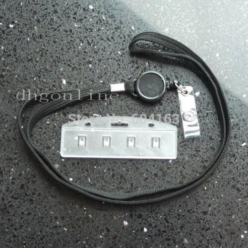 5 pcs Half Card Holder + Lanyard Combo Reel Server Waiter POS Swipe