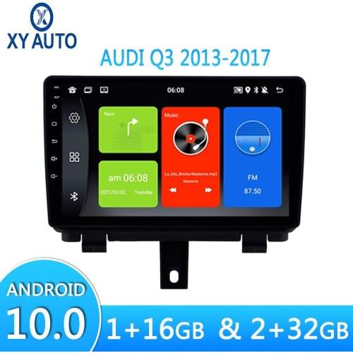 9 inch Android 10 System Car GPS Navi Screen For AUDI Q3 2013-2017 With Bluetooth USB WIFI Split Screen