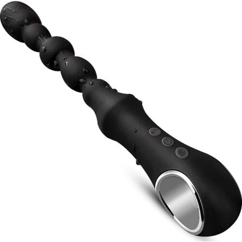 Anal plug electric vestibule anal plug men and women use masturbation device beads to stimulate Gay adult sex toys