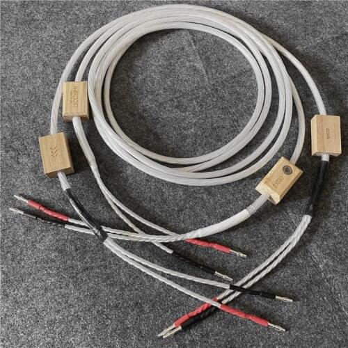 Audiophile Nordost Odin 2 Silver Speaker Cable Banana Plug Hifi Audio Line