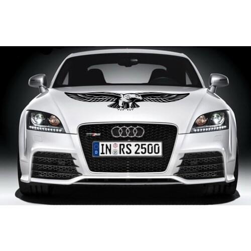 Car decals Bird Flying Eagle 35''x8'' Vinyl Motor Front Hood stickers CG448