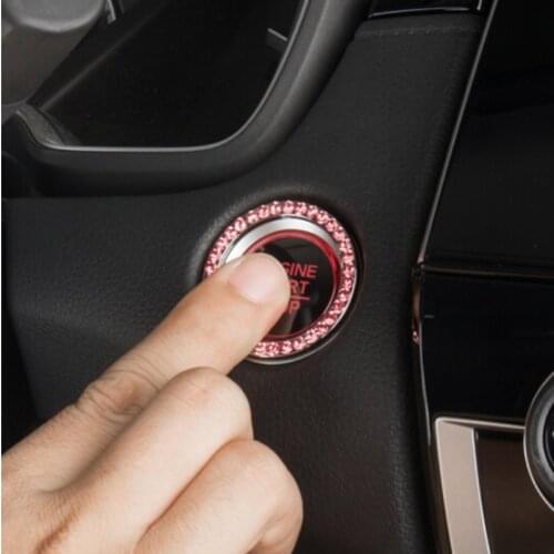 Car Ignition Key Switch Ring Decoration Cover For Honda CRV Accord HR-V Vezel Fit City Civic Crider Odeysey Crosstour Jazz Jade
