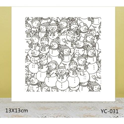 AZSG Hat snowman Clear Stamps For DIY Scrapbooking/Card Making/Album Decorative Rubber Stamp Crafts