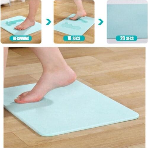 Fast Drying Diatom Doormat Mini Carpet 20x30cm Anti-Slip Water Absorbent Parlor Bathroom Bedroom Door Mat Bathtub Mat Rug