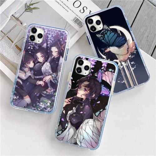Demon Slayer Kochou Shinobu Phone Case For iphone 12 5 5s 5c se 6 6s 7 8 plus x xs xr 11 pro max